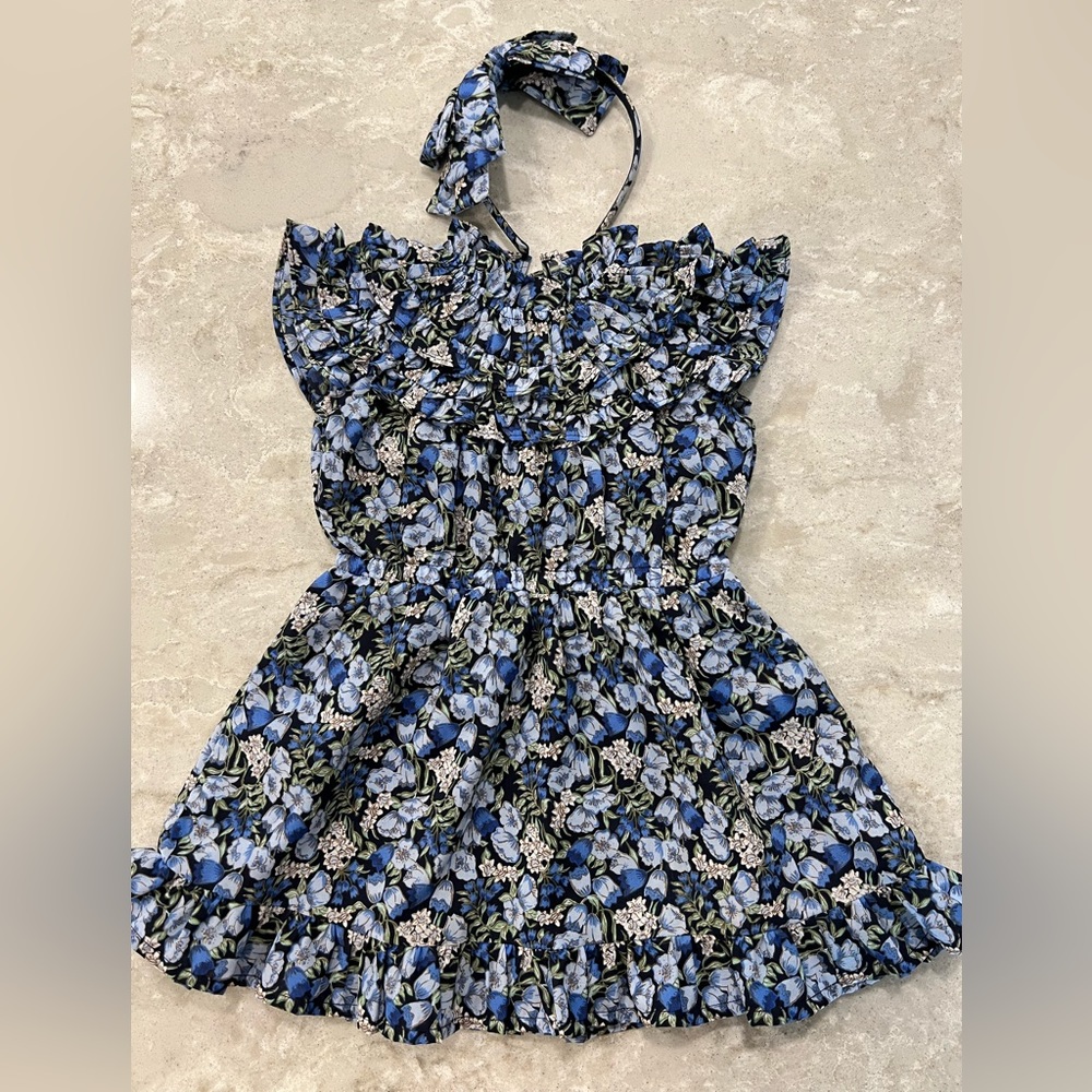 Janie and Jack Bluebell Ruffled Dress